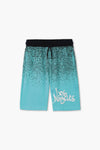 Boy Branded Graphic Terry Short - Blue