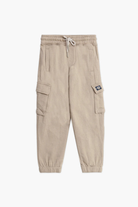 Boys Branded Cargo Fleece Trouser - Khaki