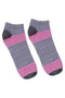 Men's Ankle Socks - Grey & Pink