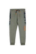 Boys Branded Side Graphic Trouser - Army Green