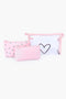 Cosmetic Pouch Pack of 3 - Pink