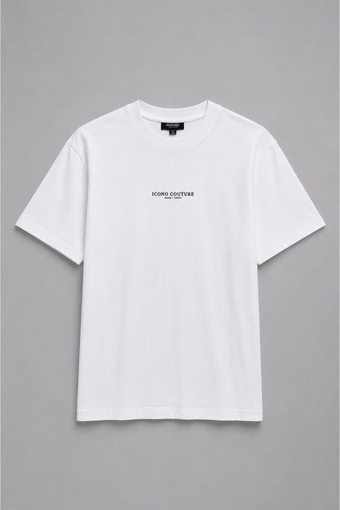 Men Branded Graphic T-Shirt - White