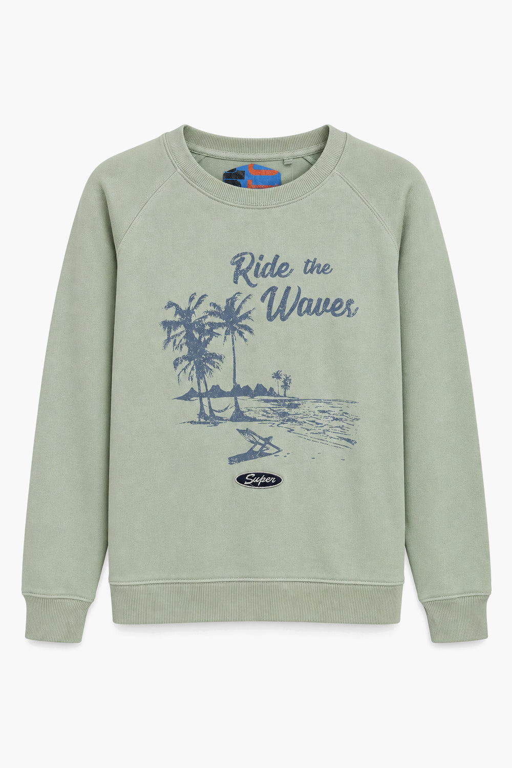 Women Branded Fleece Sweatshirt - L/Green