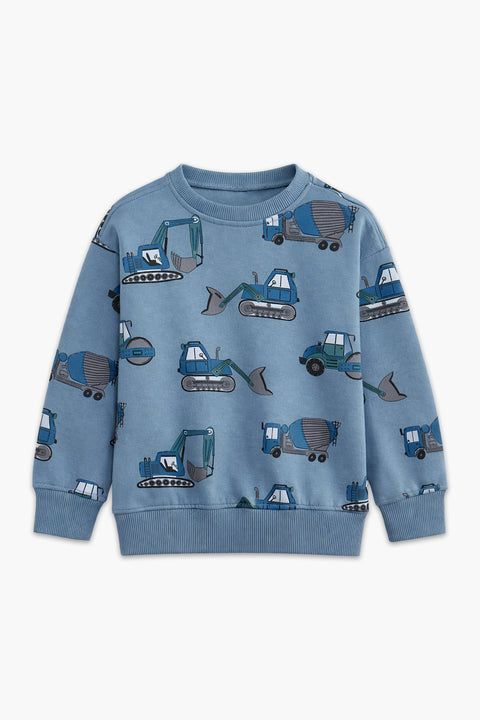 Boys Branded Graphic Sweatshirt - Blue