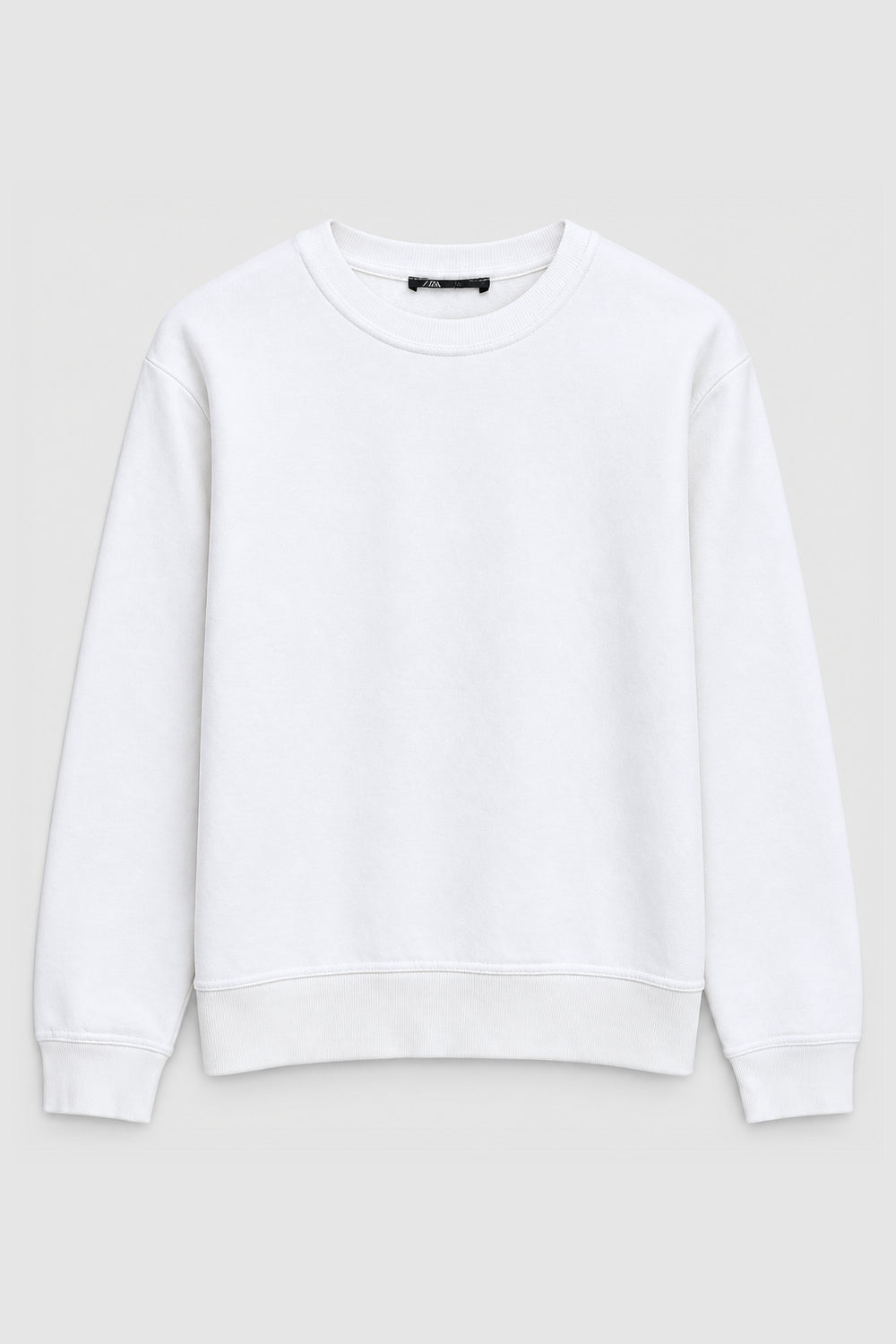 Women Branded Fleece Sweatshirt - White