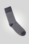 Men Stripes Long Socks - Black
