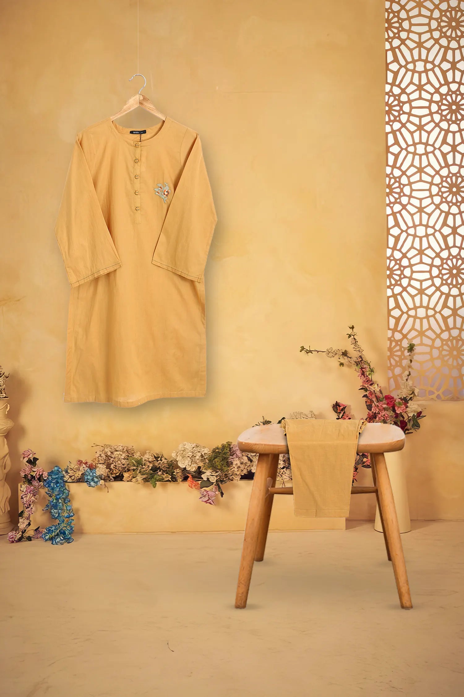2 PIECE EMB LAWN SUIT