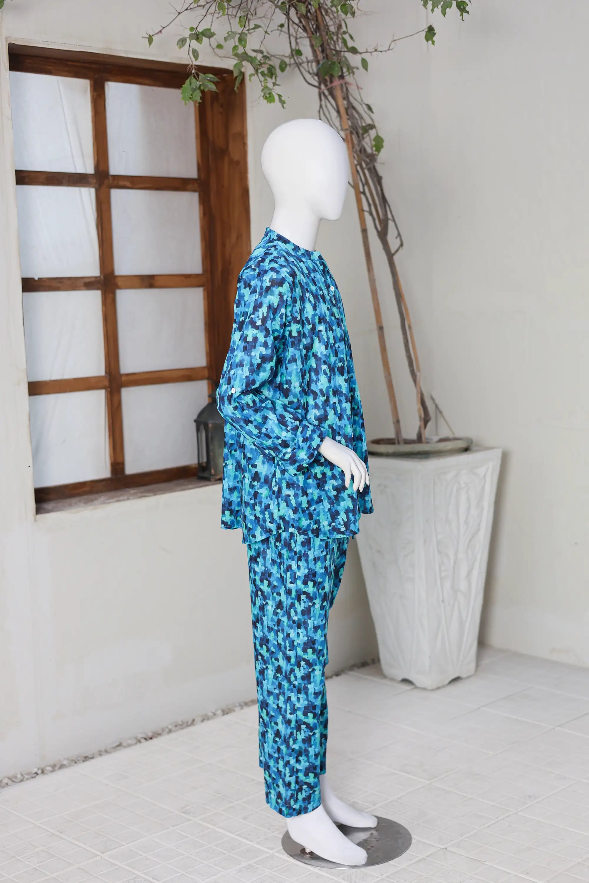 2 PIECE LAWN FUSION SUIT