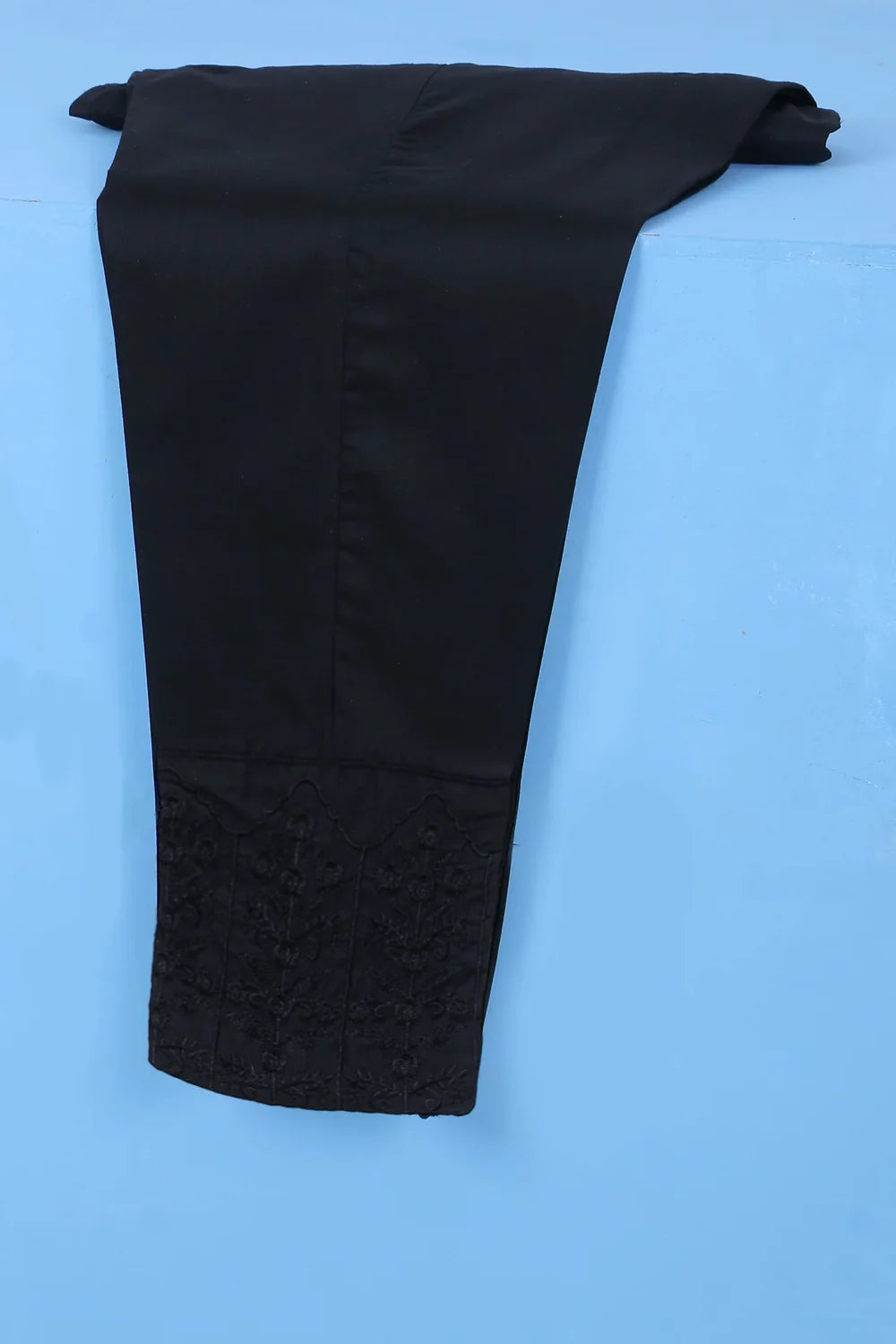 SOLID COTTON TROUSER