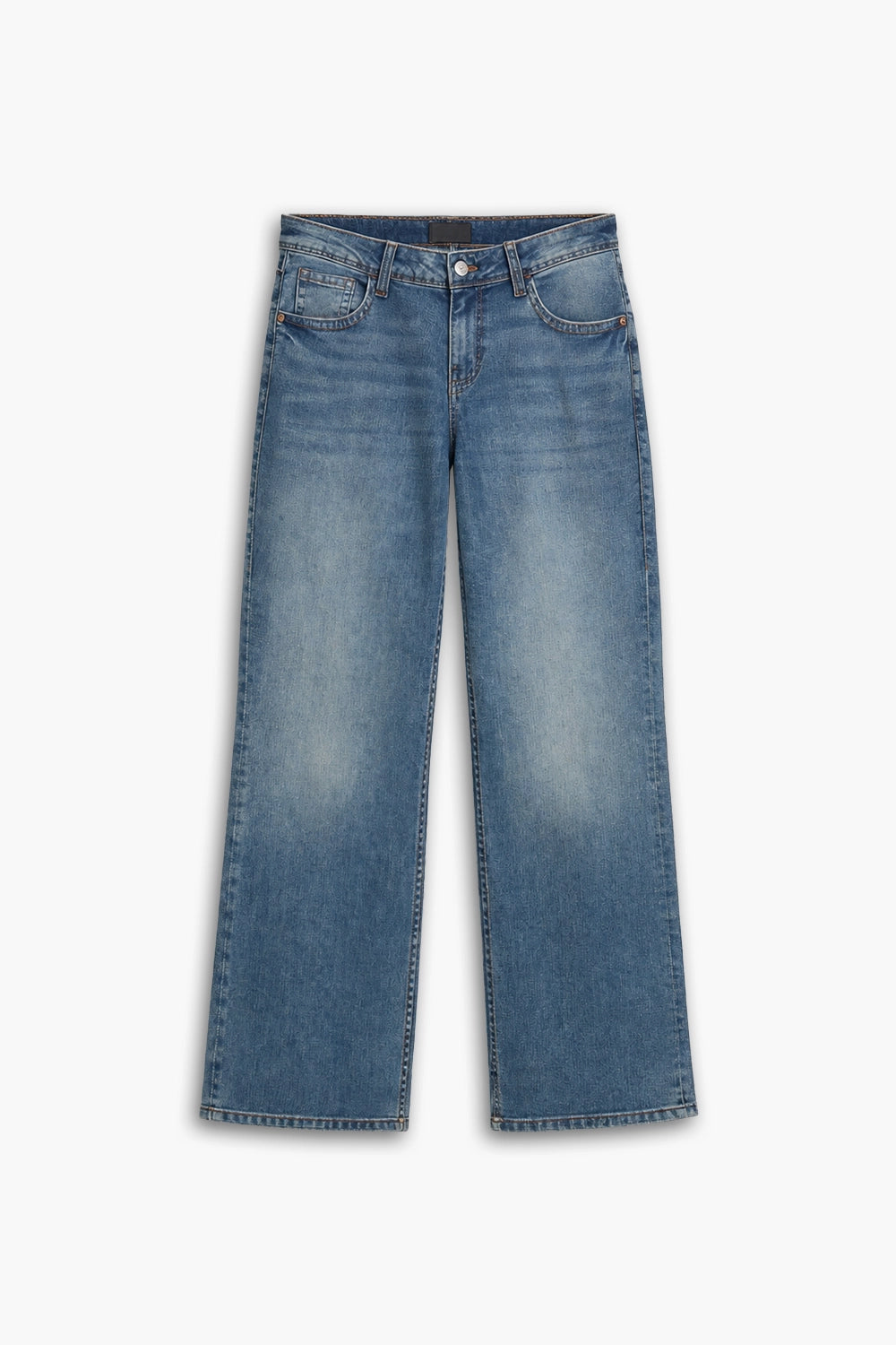 Women's Branded Bell Bottom Jeans - M/BLUE