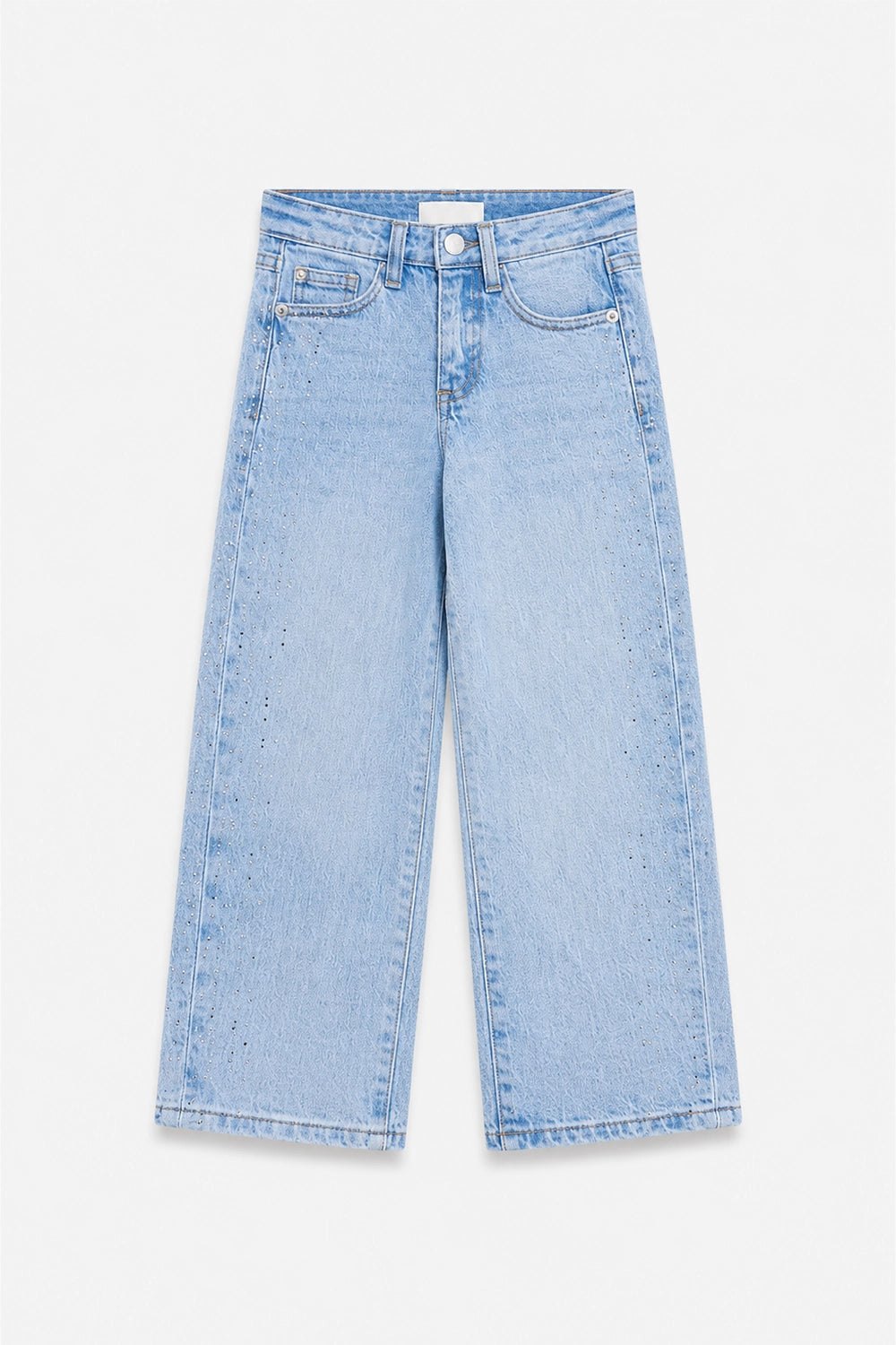 Girls Branded Denim pant - L/Blue