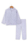 Kids Viscose Casual Lining Suit - L/Blue