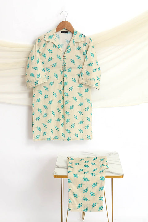 2 PIECE PRINTED LAWN SUIT