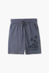 Boy Branded Graphic Short - D/Grey