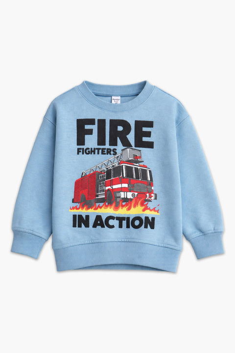Boys Branded Graphic Sweatshirt - Mint
