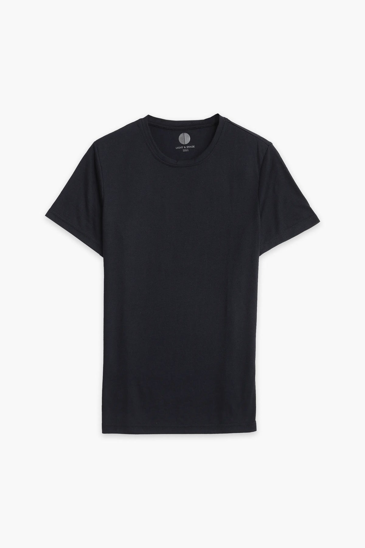 Men Branded R-Neck Tee - Black