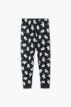 Girls Branded Graphic Trouser - Black