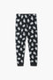 Girls Branded Graphic Trouser - Black