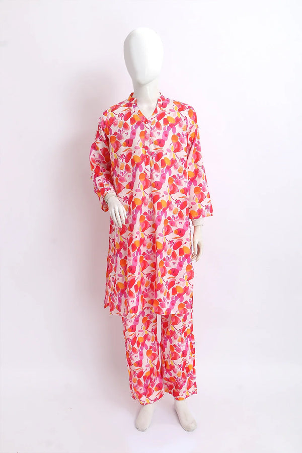 2 PIECE PRINTED LAWN SUIT