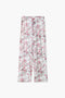 Women Branded Floral Trouser - White