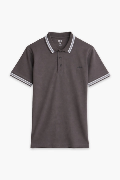 Jacquard Collar Polo