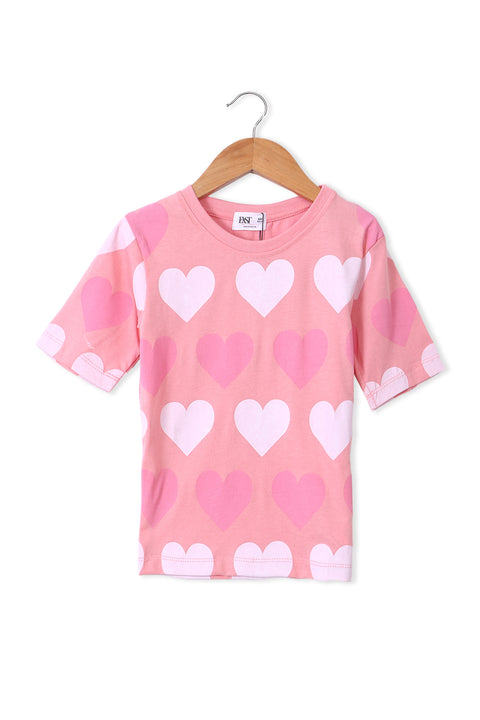 Girls Graphic Loungewear GNS06- Peachwhip