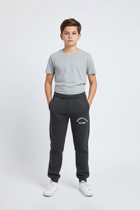 Boys Branded Fleece Pajama - D/Grey