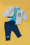 Girls Graphic 3-Piece Suit 978-A - Green