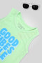 Boys Branded Graphic Sando - Green