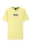 Men Branded Embroidered Tee - Yellow