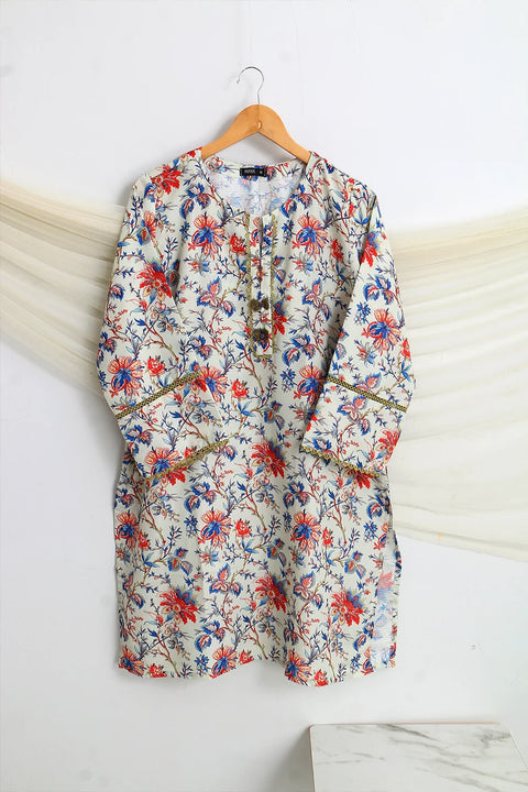 PRINTED SLUB SHIRT
