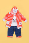 Infant Graphic 3-Piece Suit A17 - Orange