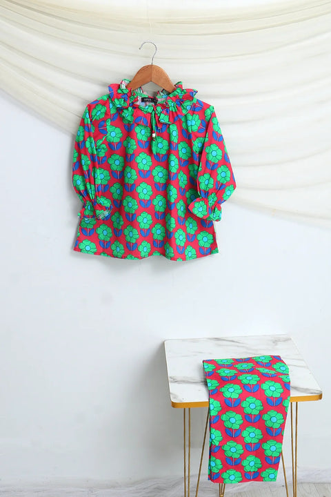 2 PIECE PRINTED LAWN SUIT