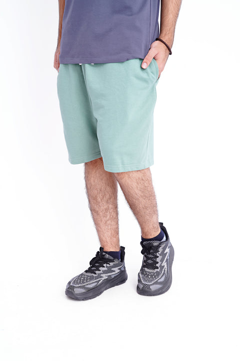 Men Branded Short - Green