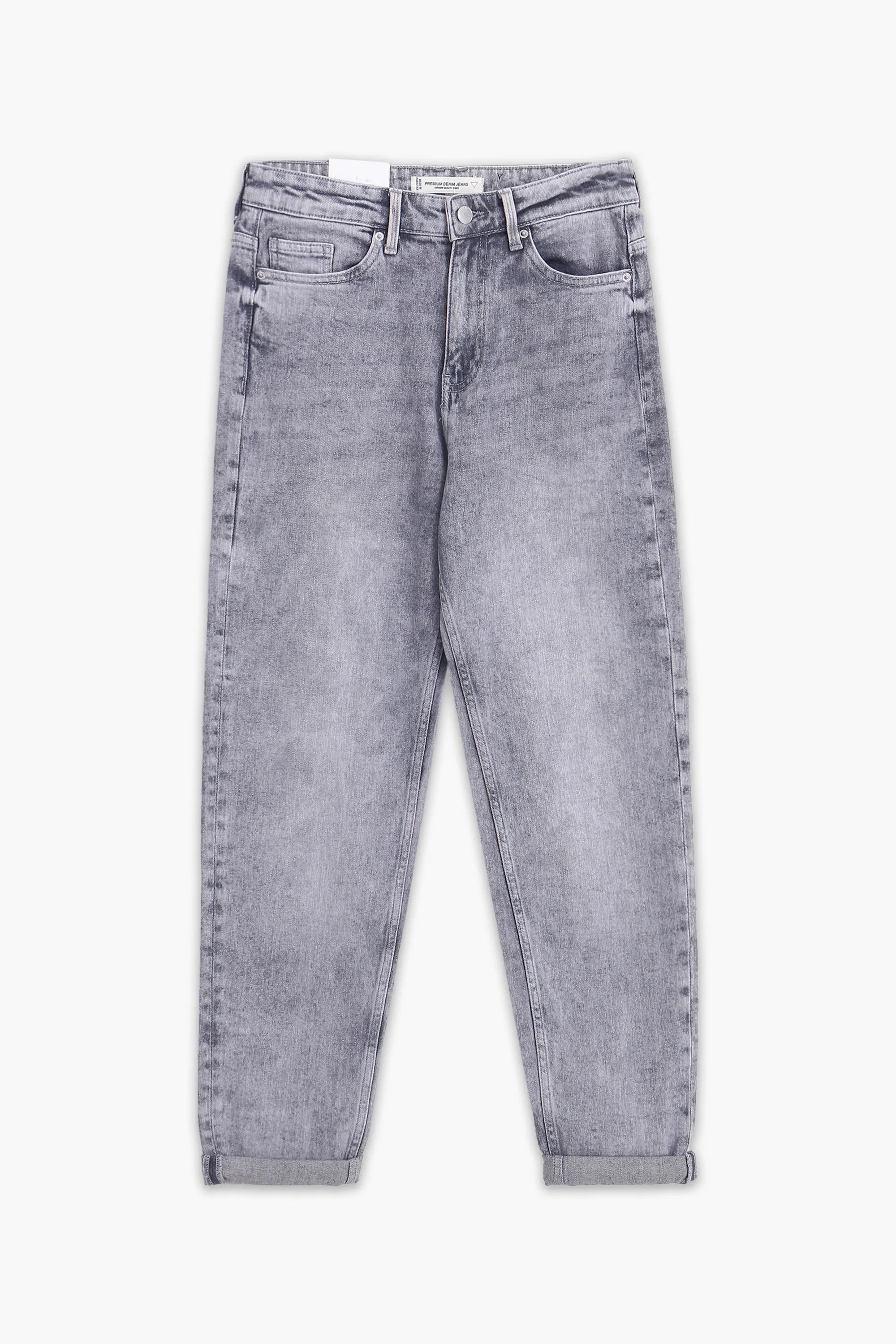 Women's Premium Denim Pant - Grey