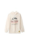 Boys Branded Graphic Hoodie Sweatshirt - Off White