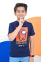 Boys Graphic T-Shirt BT24#35 - Navy Blue