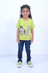 Girls Graphic T-Shirt GT24#004 - Neon Green