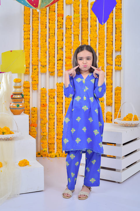 2 PIECE PRINTED LAWN SUIT