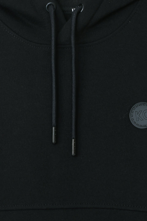 Men Branded Hoodie Sweatshirt - Black