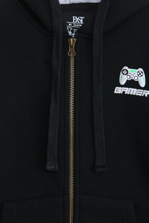 Graphic Zipper Hoodie