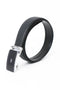 Men Leather Belt Automatic Buckle - Black