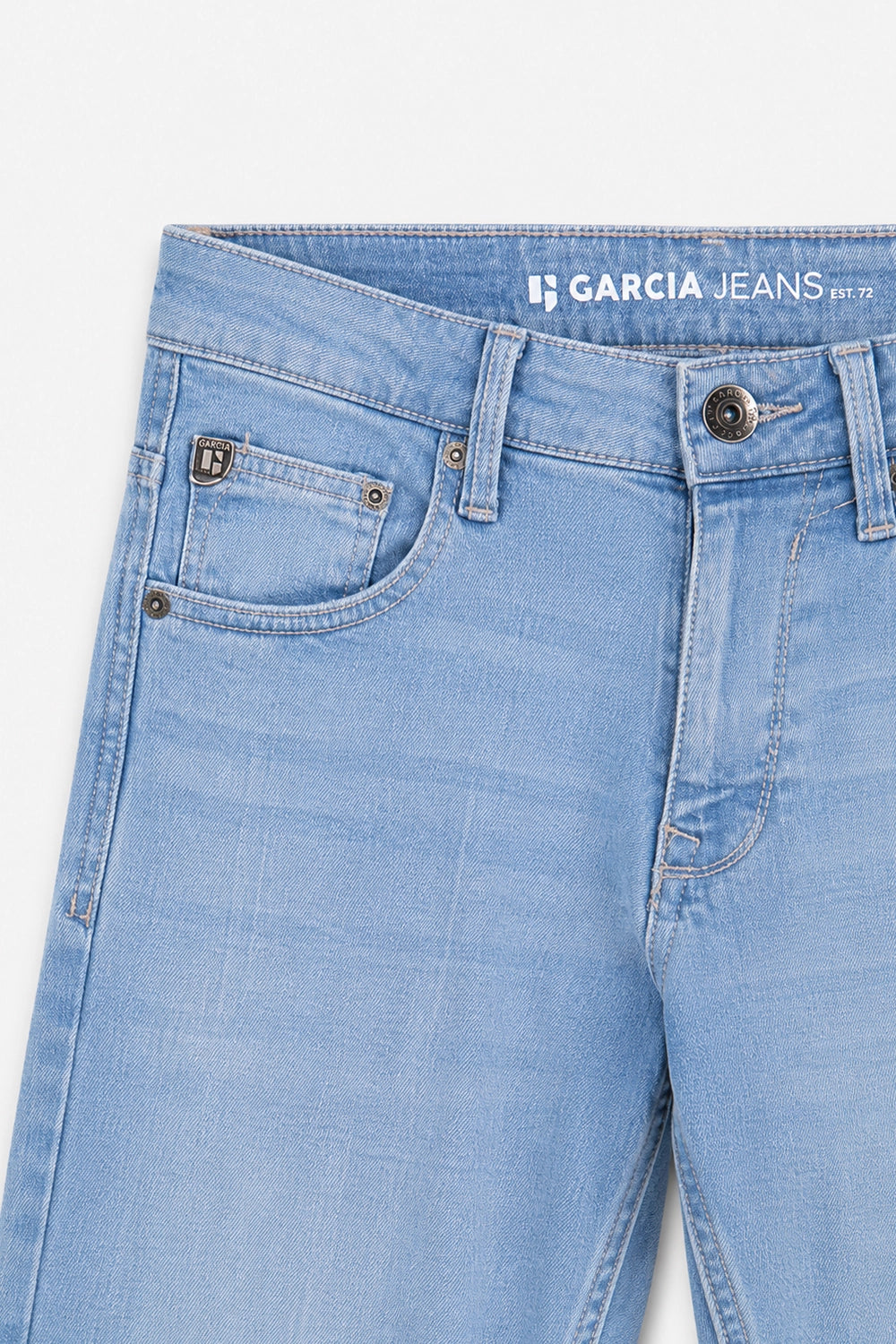 Men Branded Denim Jeans - Ice Blue