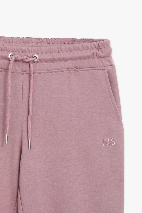 Women Branded Trouser - Tea Pink