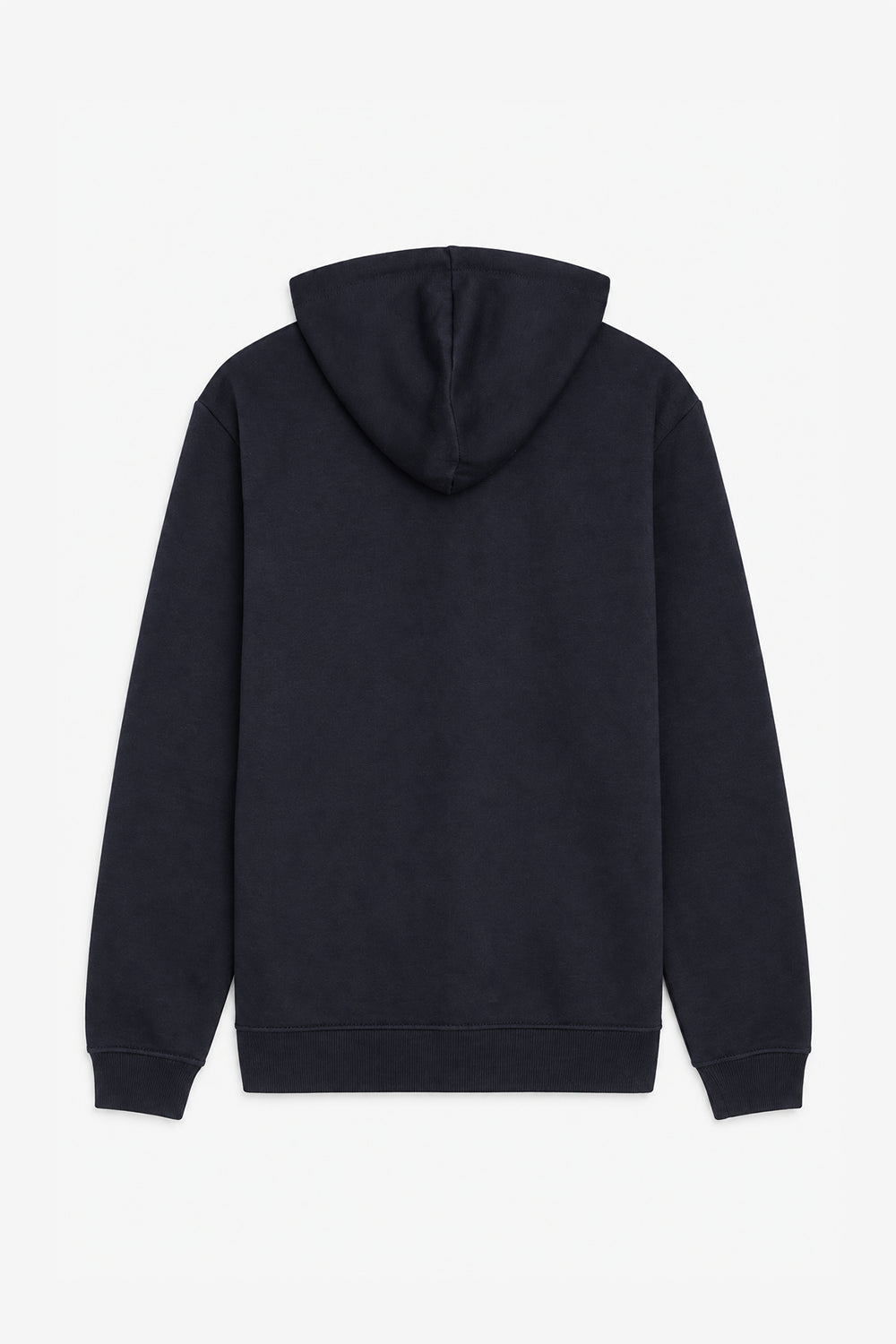 Men Branded Zipper Hoodie - Navy