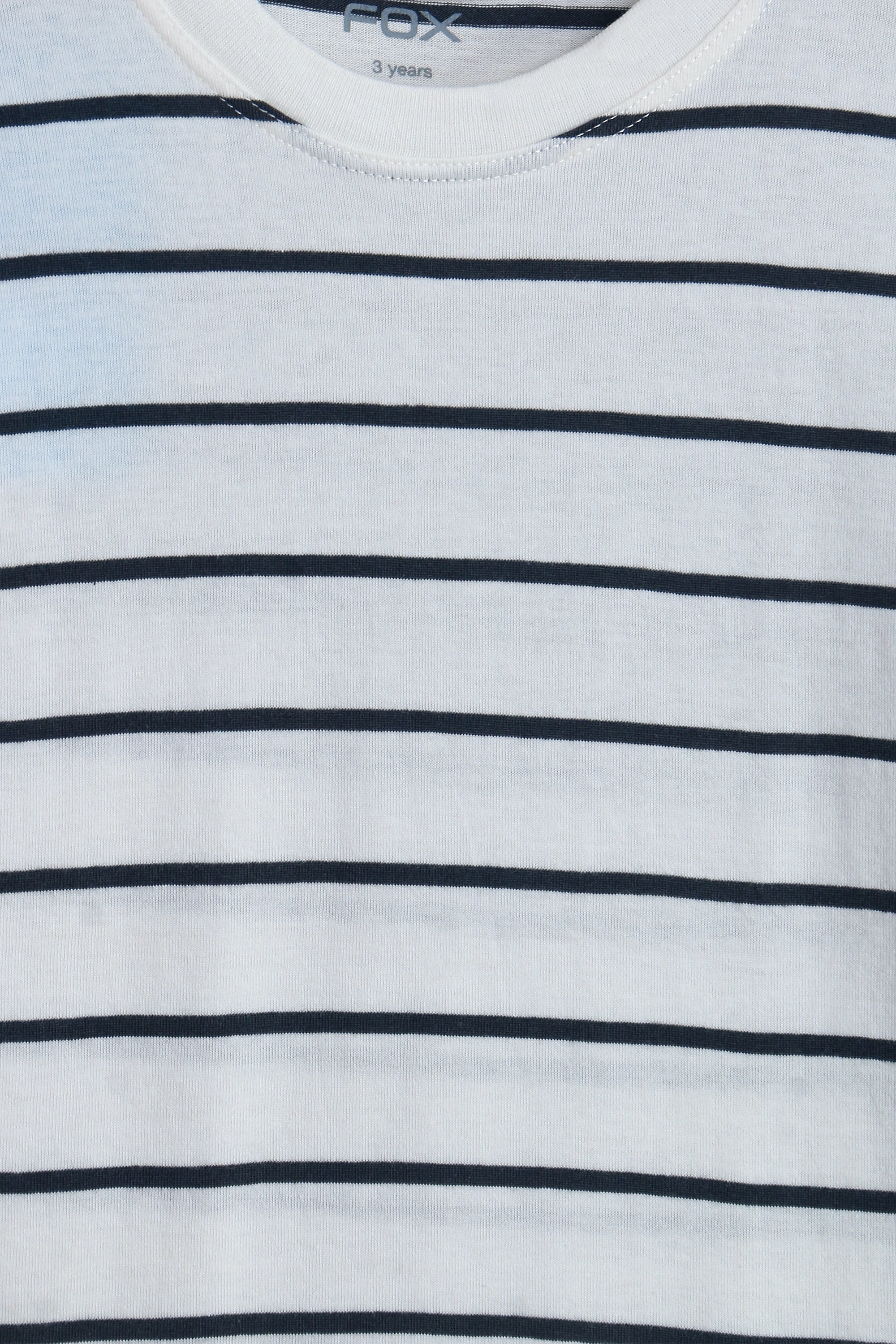 Boys Branded Stripes T-Shirt - White