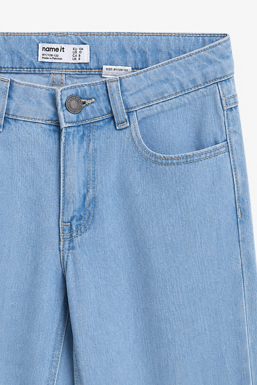 Boy Branded Loose fit Denim Pant - L/Blue