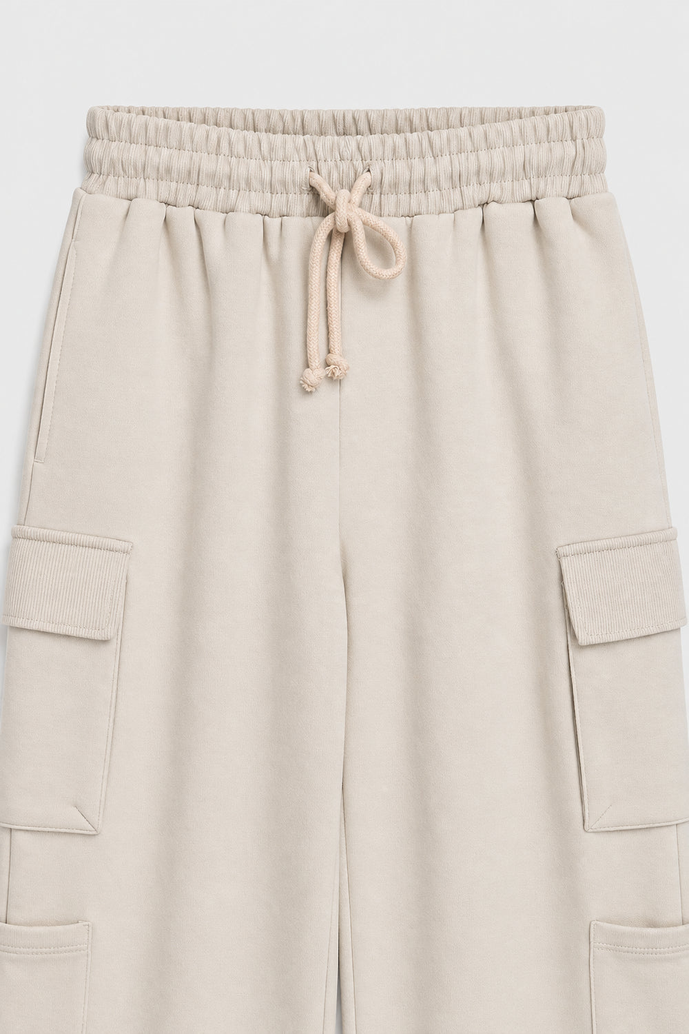 Women Branded Cargo Trouser - Fawn