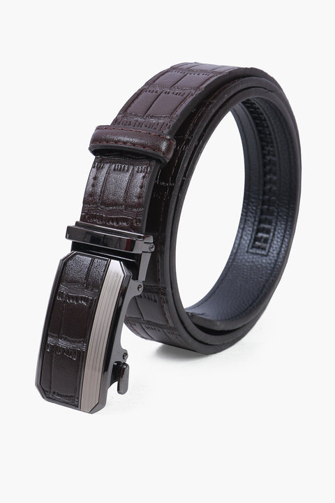 Men Leather Belt - D/Brown