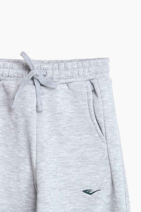 Boys Branded Graphic Terry Trouser - Heather Grey